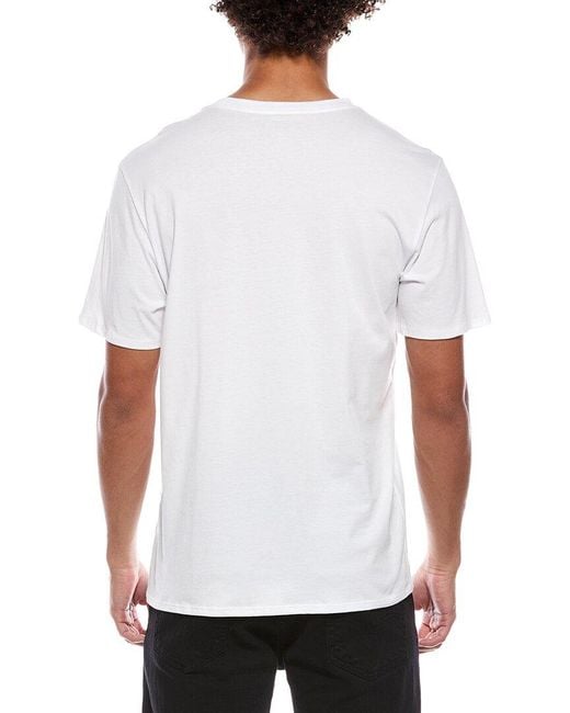 Karl Lagerfeld White Double L Logo T-Shirt for men