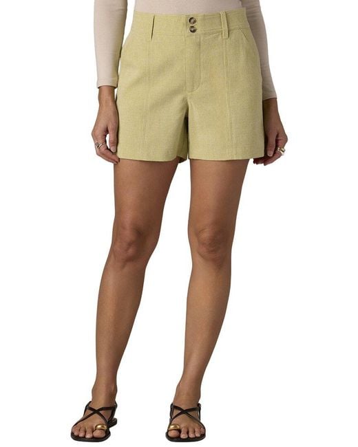 Wit & Wisdom Natural Skyrise Double Button Trouser Short
