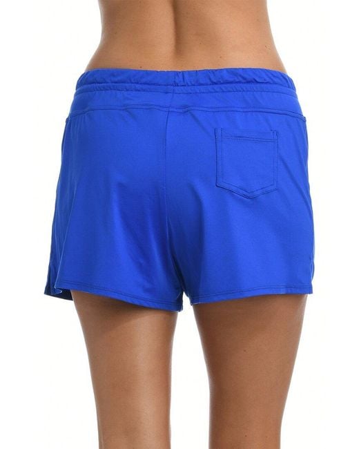 24th & Ocean Blue Solid Swim Short