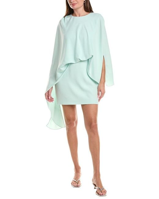 Halston Heritage Blue Laure Mini Dress