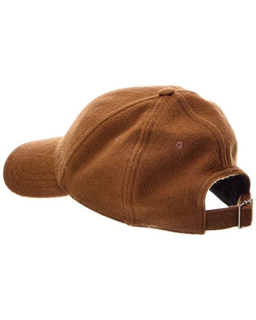 Saint Laurent Brown Cashmere Cap