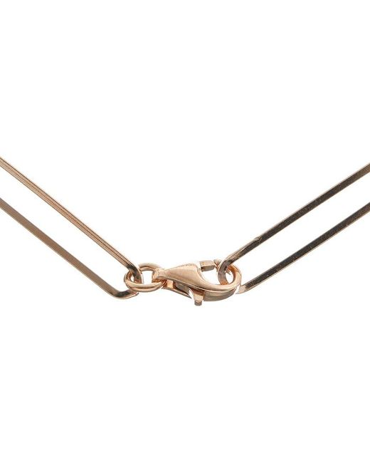 Meshmerise Metallic 18k Over Silver 0.20 Ct. Tw. Diamond Paperclip Link Bracelet
