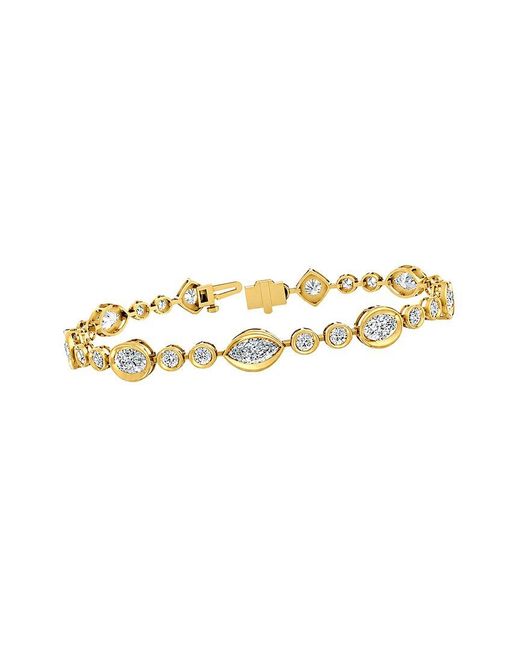 Lab Grown Diamonds Metallic 14K 5.03 Ct. Tw. Lab-Grown Diamond Tennis Bracelet