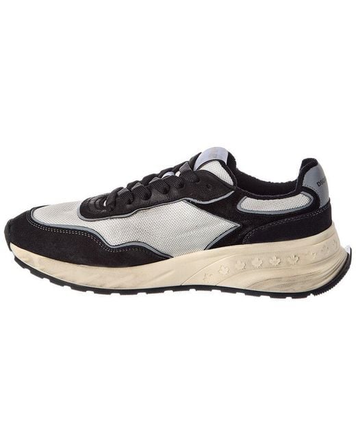 DSquared² Black Sprinter Suede & Mesh Sneaker for men