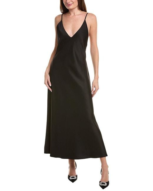 Leset Black Barb Backless Midi Dress