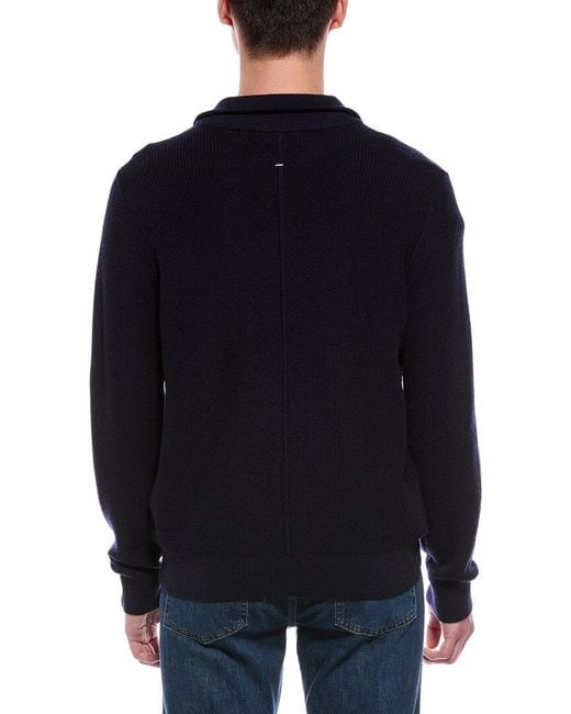 Rag & Bone Blue Joel Wool-Blend 1/2-Zip Sweater for men