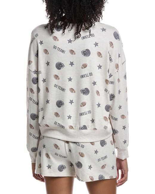 Z Supply Gray Football Star Top