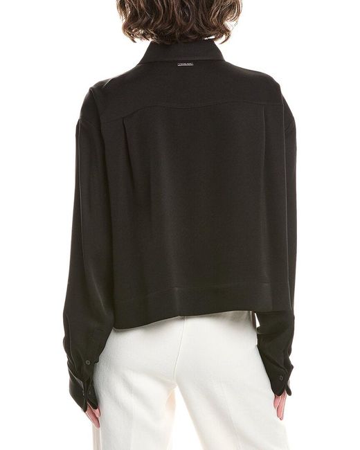 MICHAEL Michael Kors Black Satin Shirt