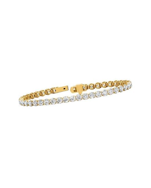 Lab Grown Diamonds White 14K 9.04 Ct. Tw. Lab-Grown Diamond Tennis Bracelet
