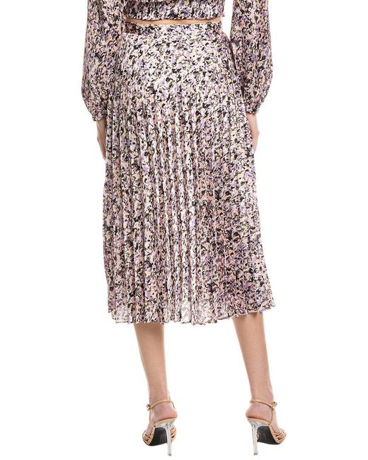 Boss Multicolor Vlissa Pleated Midi Skirt