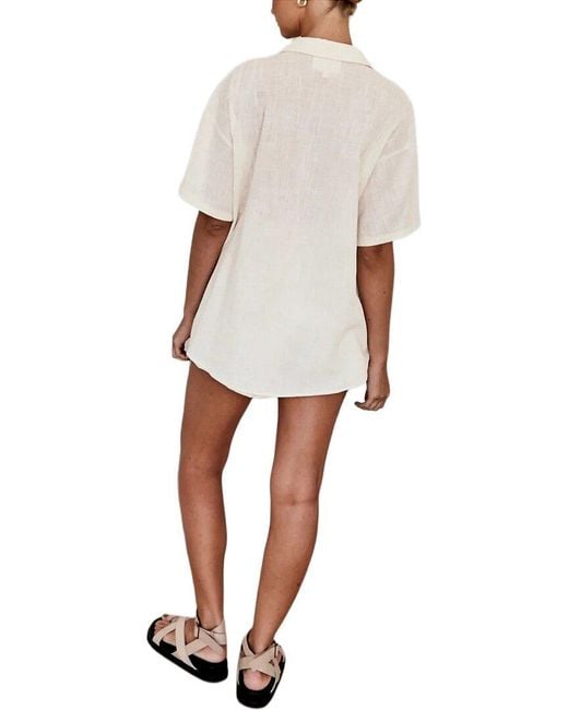 CAMILA BLANCO White Shirt & Short Set