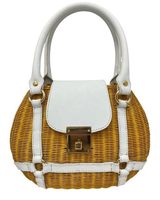 Serpui Metallic Morgan Top Handle Bag