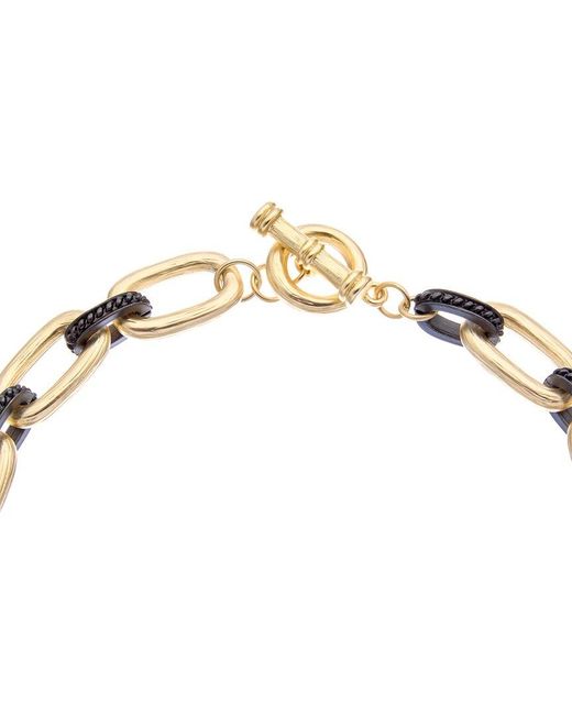 Juvell Metallic 18k Plated Link Necklace