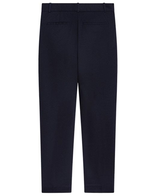 Reiss Blue Hartley Textured Slim Fit Formal Wool-blend Trouser