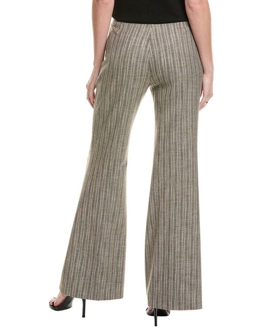 Boss Gray Talia Wool-Blend Trouser