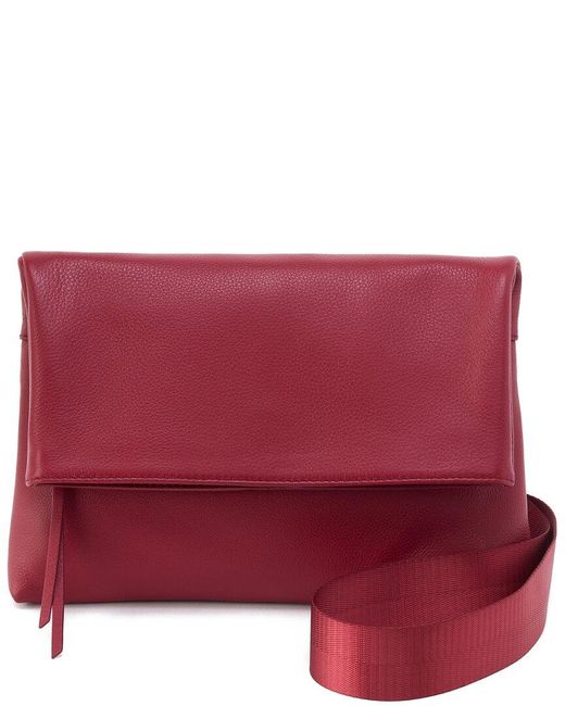 Hobo International Red Grant Leather Crossbody