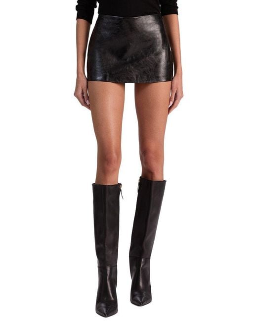 Alice + Olivia Black Mace Mini Skort