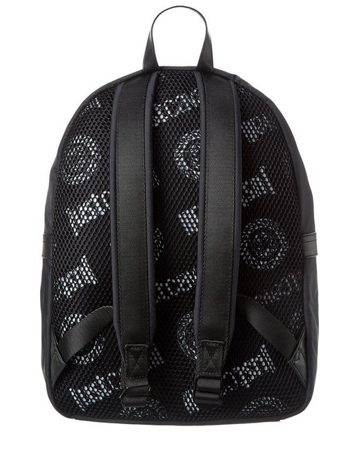 Just Cavalli Black Logo Backpack for men