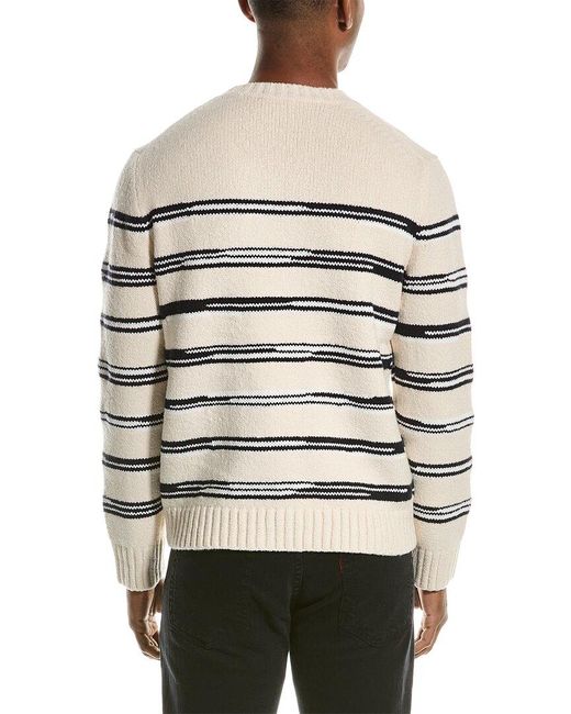 Vince Gray Boucle Crewneck Sweater for men