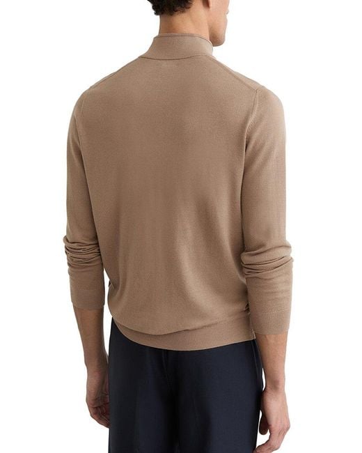 Reiss Multicolor Blackhall Half Zip Fun Wool Sweater for men