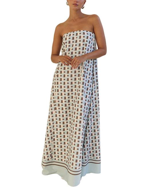 LEON GORI Brown Maxi Dress