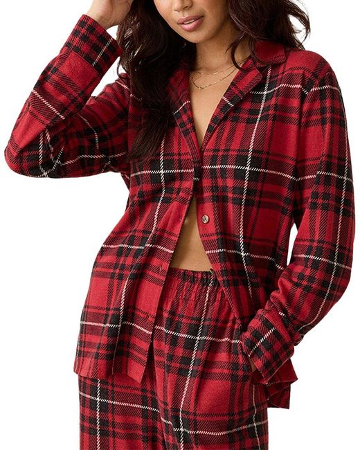 Faherty Brand Red Legend Sweater Camp Shirt