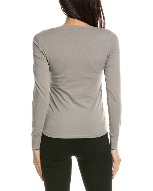 James Perse Gray Boatneck T-shirt