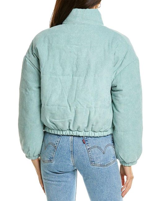 Pascale La Mode Blue Short Puffer Jacket