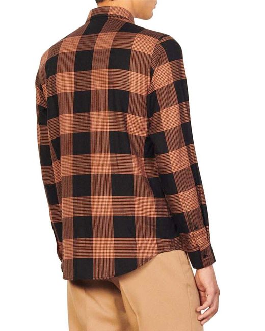 Sandro Brown Wood Casual Shirt for men