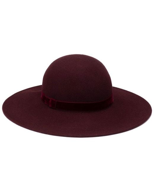 Eugenia Kim Red Honey Wool Hat