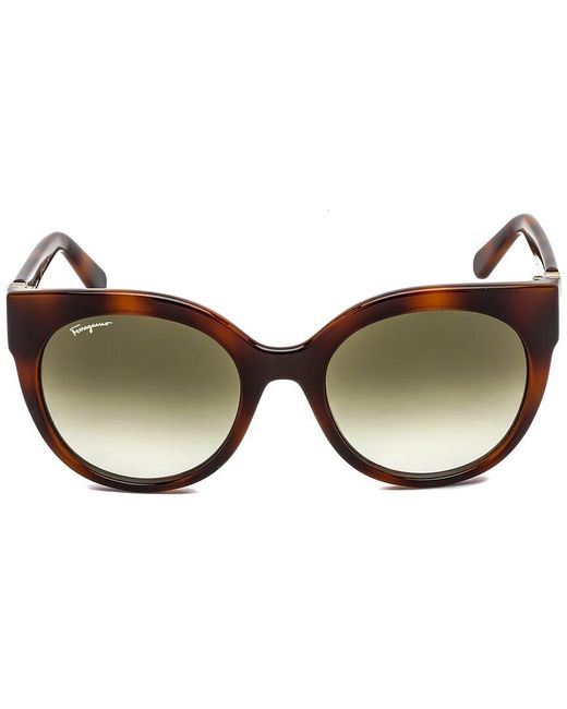 Ferragamo Brown Sf1031s 53mm Sunglasses