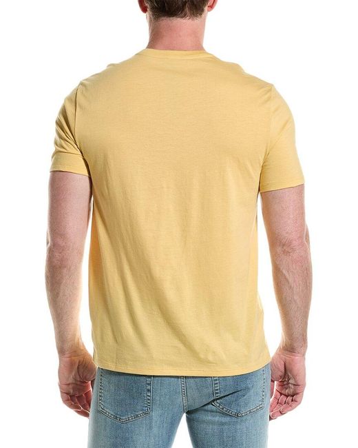 Vince Yellow V-neck T-shirt for men