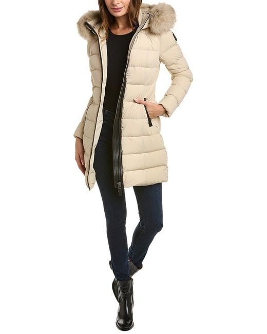 Mackage Calla 360 Stretch Light Coat in Natural Lyst