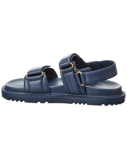 Dior Blue Act Leather Sandal