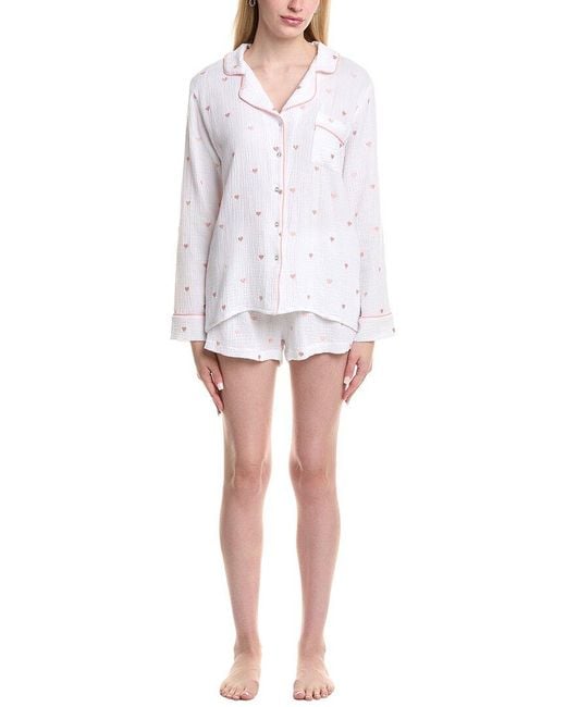 Splendid White 2pc Lottie Love Short Set