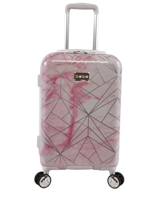 Bebe Pink Alana 21in Carry-on Spinner Luggage