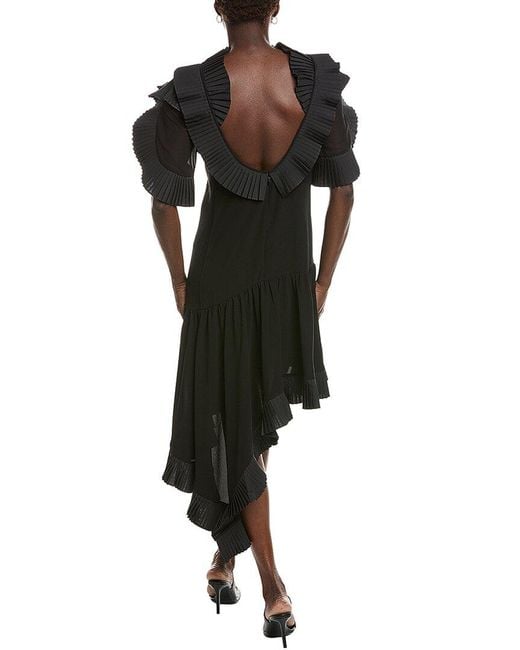 Co. Black Soft Plisse Dress