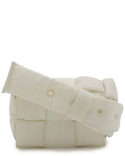 Bottega Veneta Gray Nylon Padded Tech Cassette Bag (authentic Pre-loved)