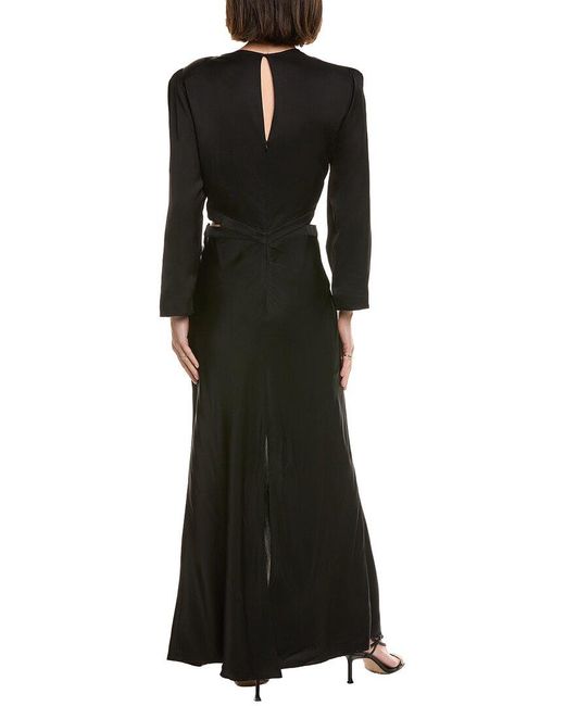 Sandro Black Maxi Dress
