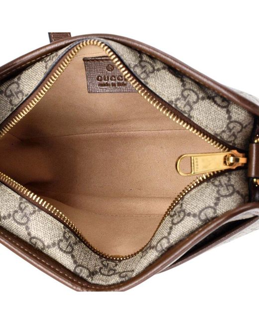 Gucci Brown GG Coated Canvas Interlocking G Patch Camera Bag Mini (authentic Pre-loved)