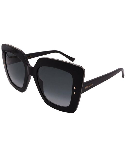 Jimmy Choo Black Auri/s 53mm Sunglasses