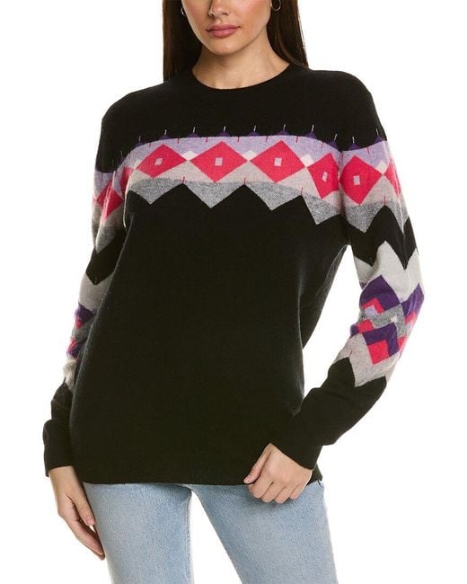 SCOTT & SCOTT LONDON Black Fifi Wool & Cashmere-blend Tunic Sweater