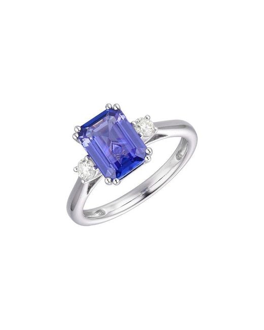 Gregg Ruth Blue 14K 2.33 Ct. Tw. Diamond & Tanzanite Ring