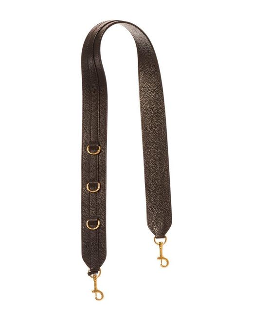 Mulberry Black Personalisation Leather Shoulder Strap