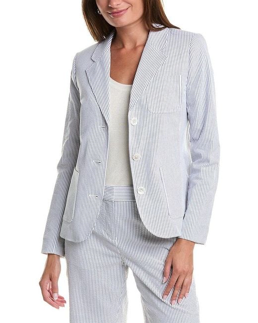 Brooks Brothers Seersucker Jacket in White Lyst UK