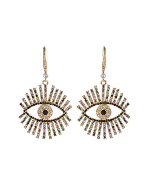Eye Candy LA Metallic Cz & Crystal Evil Eye