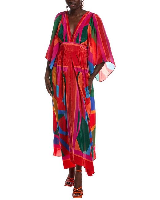Farm Rio Red Midi Dress