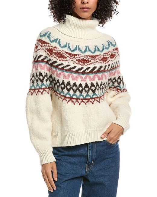 Ba&sh Natural Iceberg Wool & Alpaca-Blend Sweater
