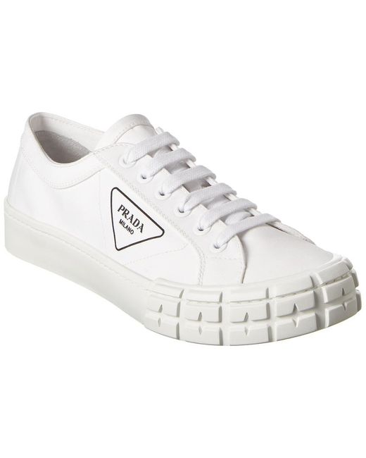 Prada Wheel Canvas Sneaker in Metallic for Men Lyst