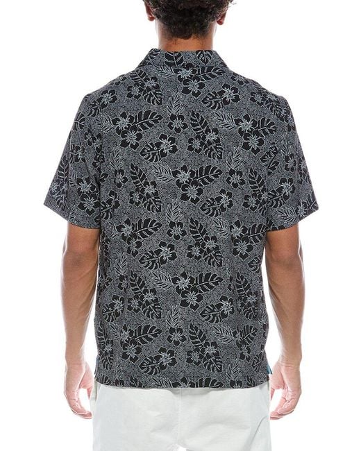 Tommy Bahama Gray Bahama Coast Aloha Geo Polo Shirt for men
